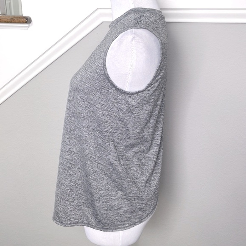 Athleta UPF Heathered Gray Crossover Back Sunlover Tank - Picture 3 of 6